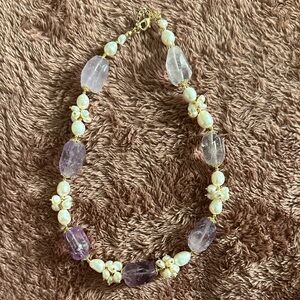 Elegant Pearl and Amethyst Necklace